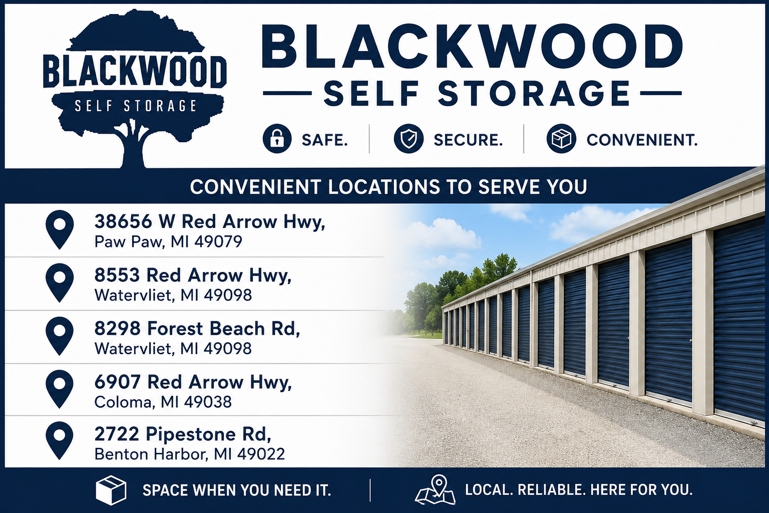 Self Storage card